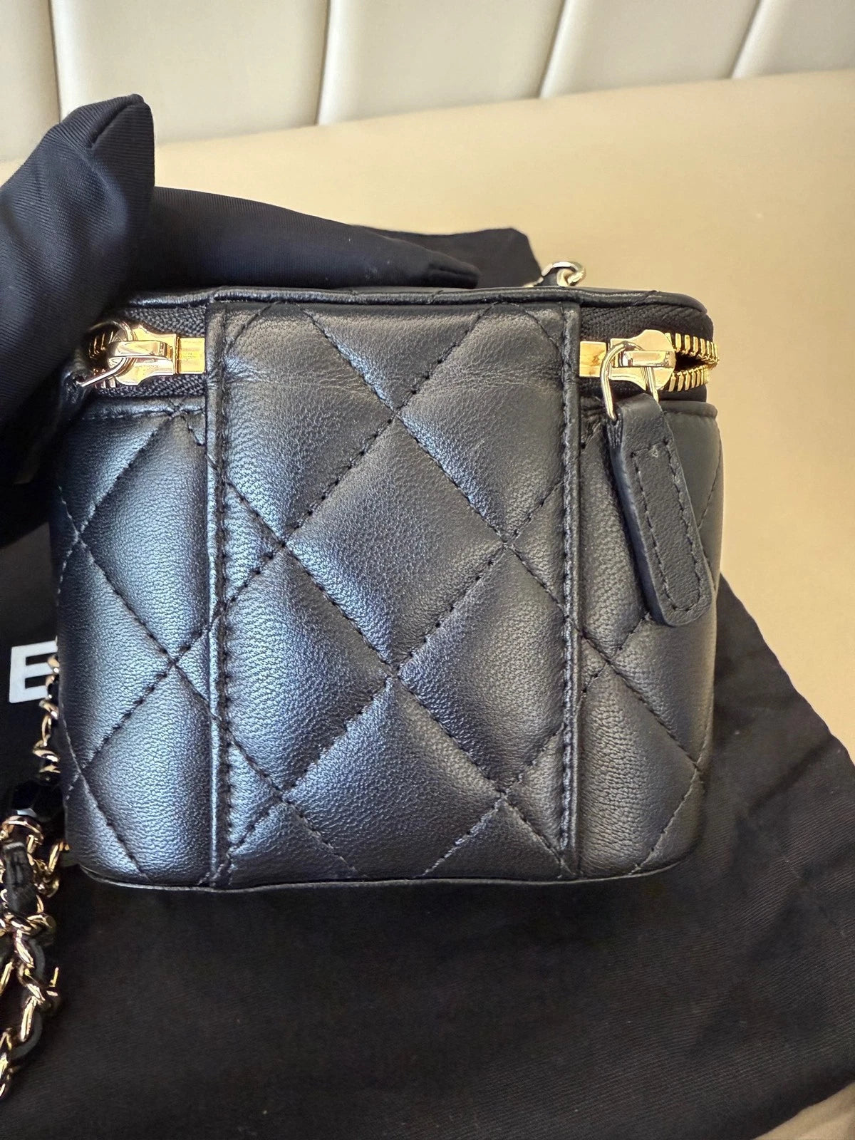 CHANEL Enamel Love Camellia Chain Box Lambskin Bag For Women