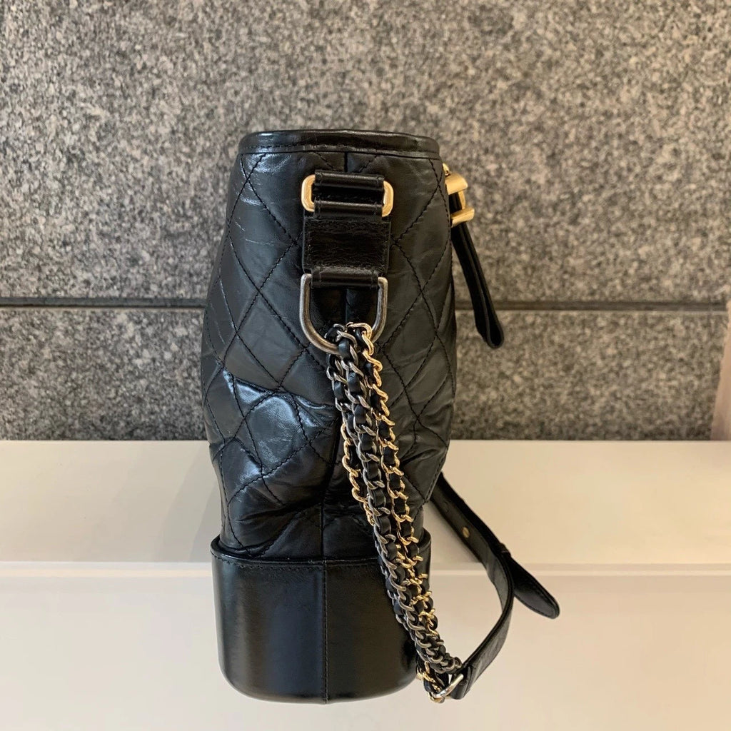 CHANEL Gabrielle Black Large Shoulder Crossbody Bag For Women
