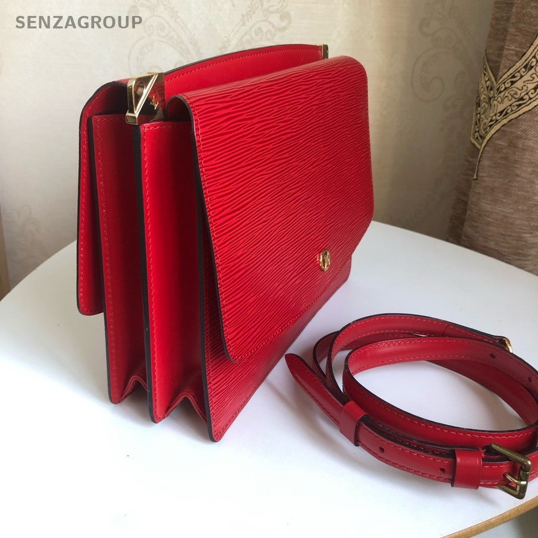 Louis Vuitton Water ripples shoulder bag red crossbody woman