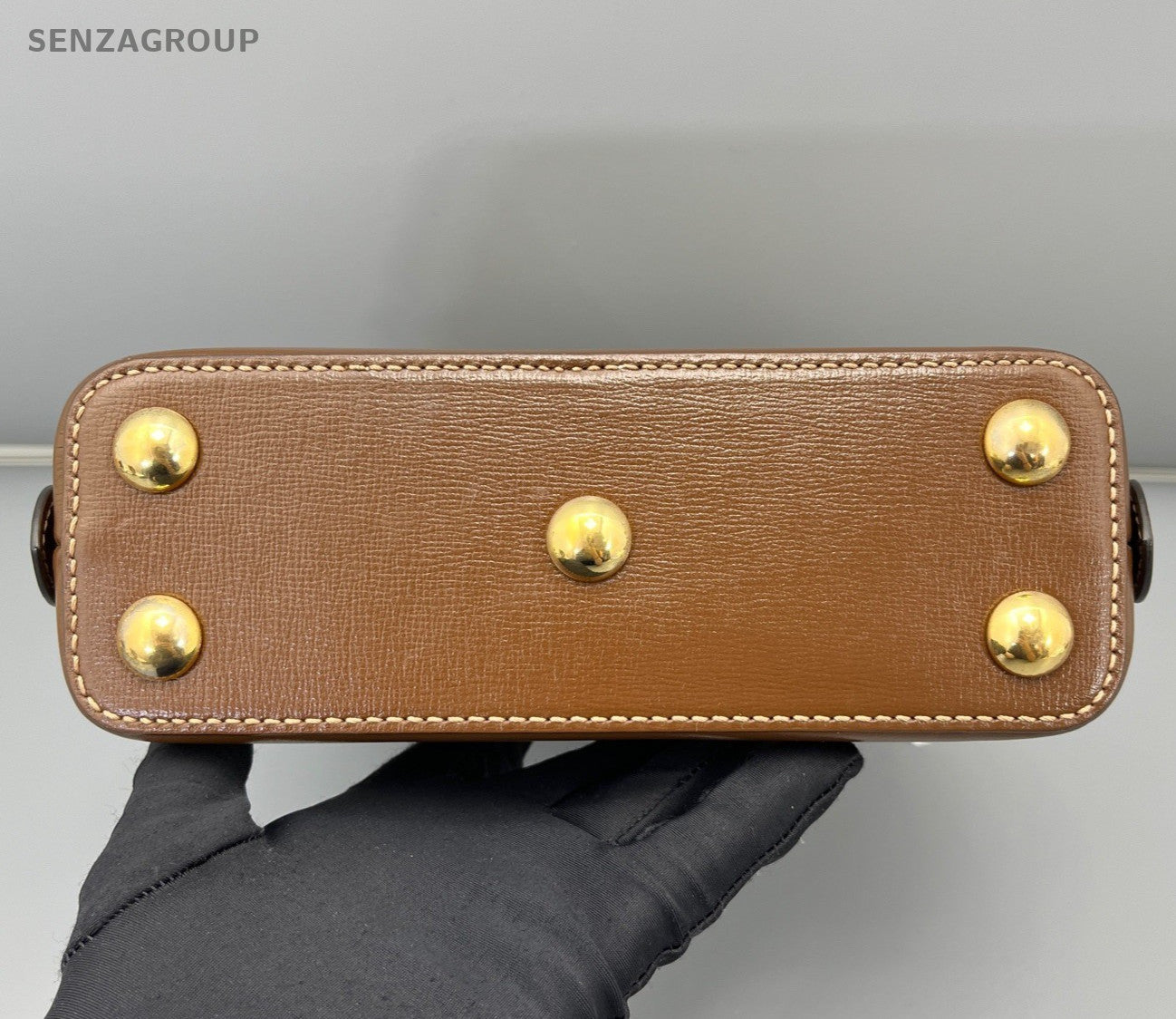 Gucci Horsebit1955 Mini Ophidia Top Handle Bag Crossbody Brown Women Classic