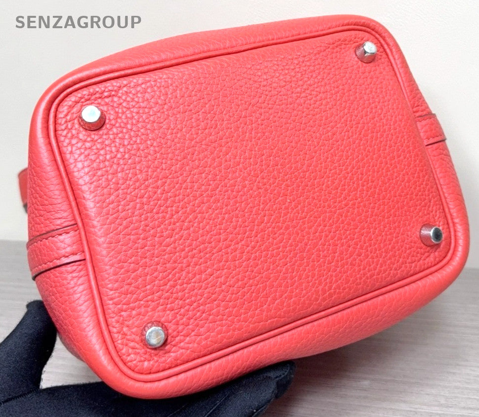 Hermes PicotinLock 18 Classic Top Handle bag Calfskin Pink