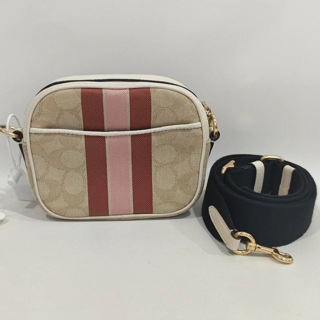 Coach Beige Canvas Shoulder Bag For Women