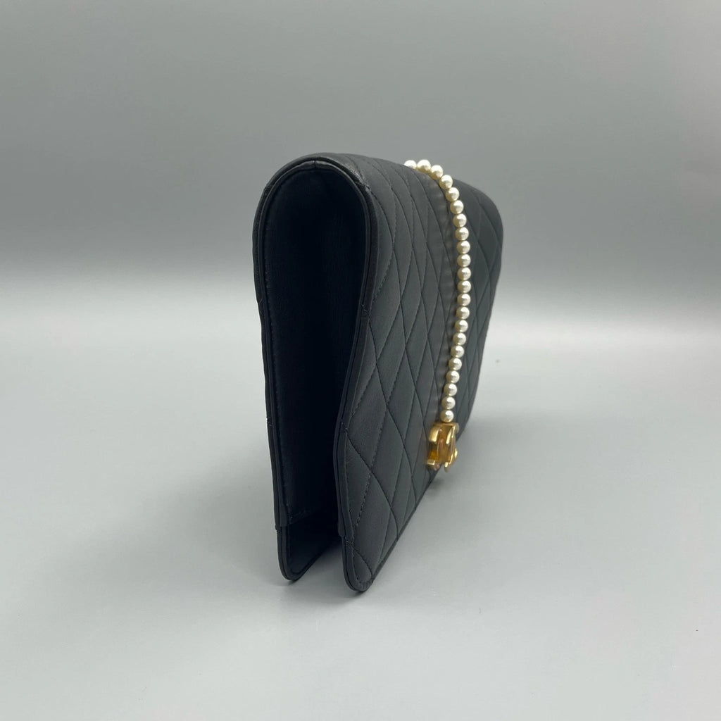 Chanel Quilted Lambskin Clutch Bag For Women