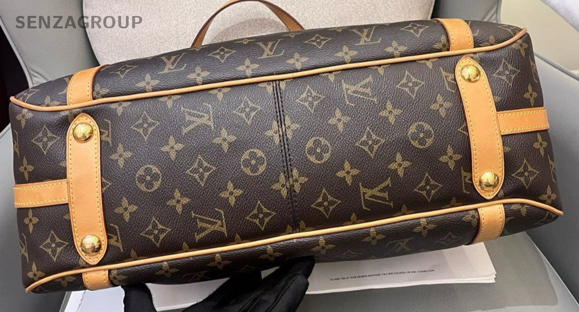 Louis Vuitton Stresa PM Monogram Shoulder Bag Brown Gold Used Women Classic