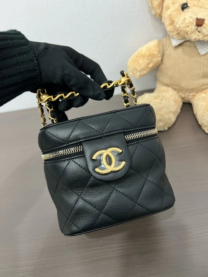 Authentic CHANEL Women's Leather Mini Crossbody Bag