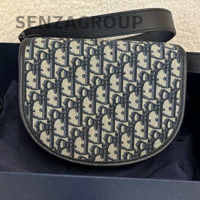 Dior Gallop Unisex Shoulder Bag Black Silver Classic