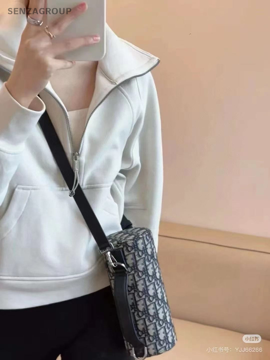 Christian Dior Monogram Cylinder-shaped bag Top Handle 2WAY Crossbody