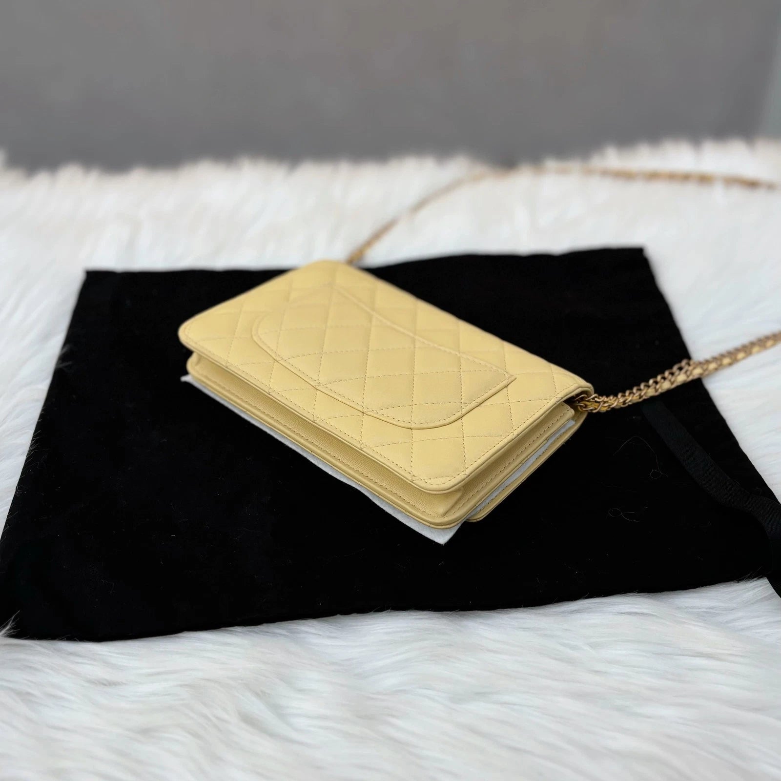 CHANEL Yellow WOC Crossbody Bag For Women