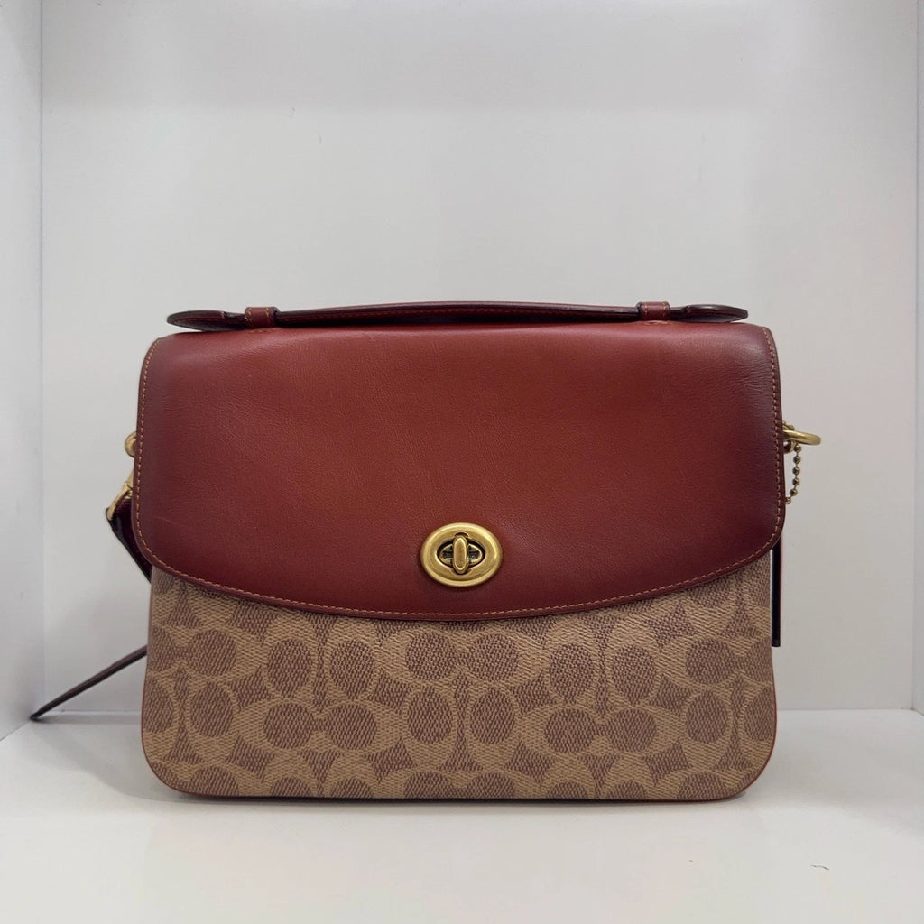 Coach Canvas Women's Colorblock Monogram Messenger Shoulder Crossbody Handbag