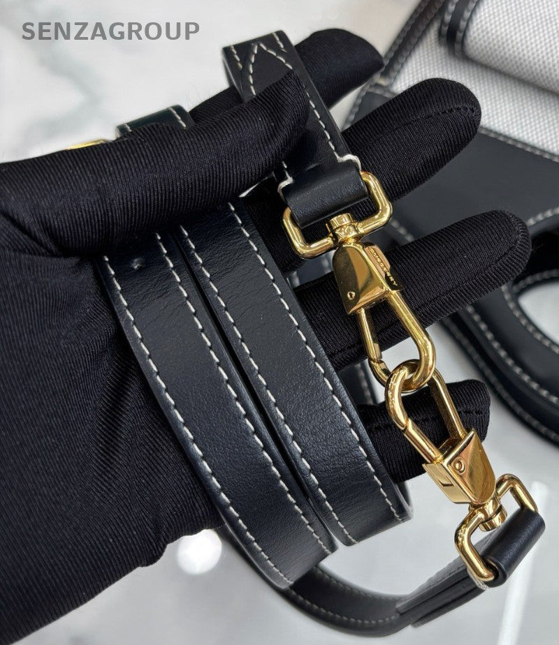 Burberry Pocket tote Black Gray 2WAY Crossbody bag
