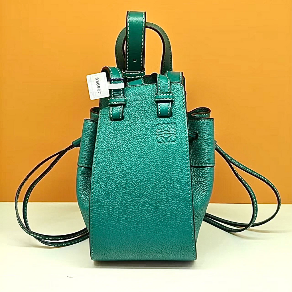 Excellent Condition Loewe Hammock Mini 2Way Green Handbag Crossbody