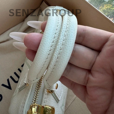 Louis Vuitton Speedy Nano White Green Crossbody Bag Women Fashion