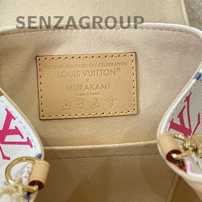 Louis Vuitton Monogram Multicolor Backpack White Gold Buckle