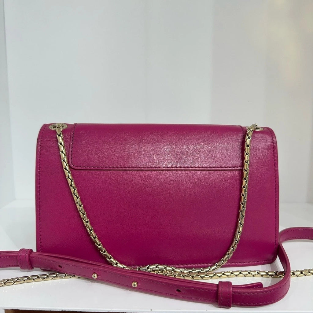 Bvlgari Rose Pink Chain Shoulder Crossbody Bag For Women
