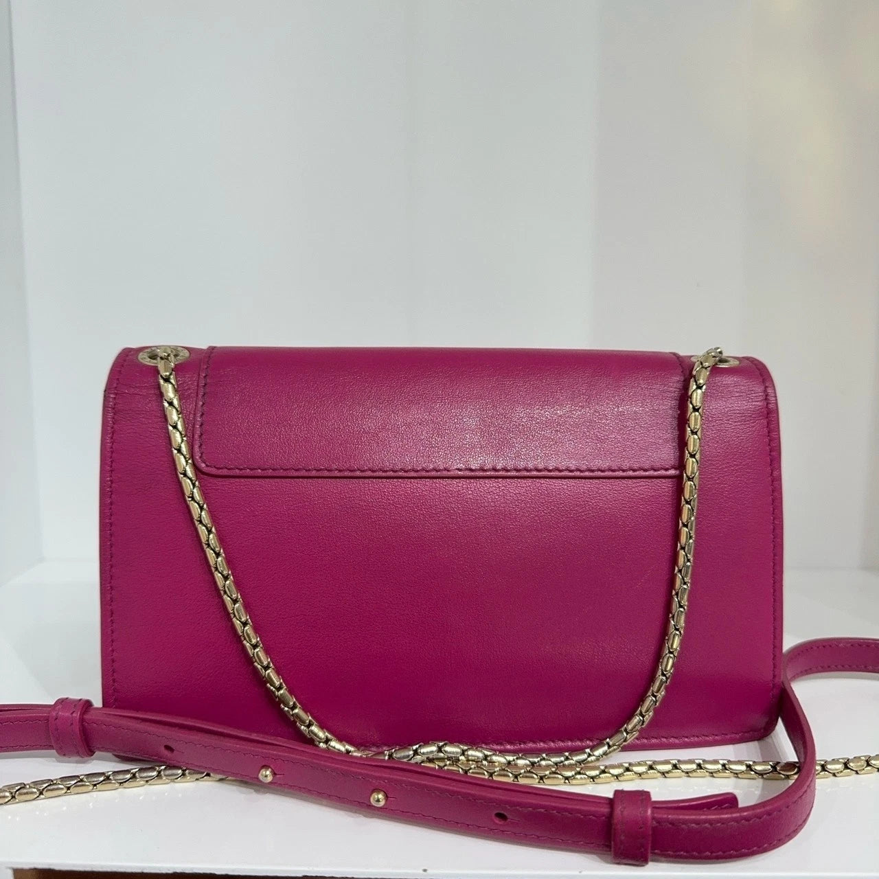 Bvlgari Rose Pink Chain Shoulder Crossbody Bag For Women