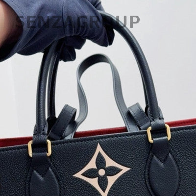 Louis Vuitton Black Gold Monogram Onthego Tote Medium Handbag Women