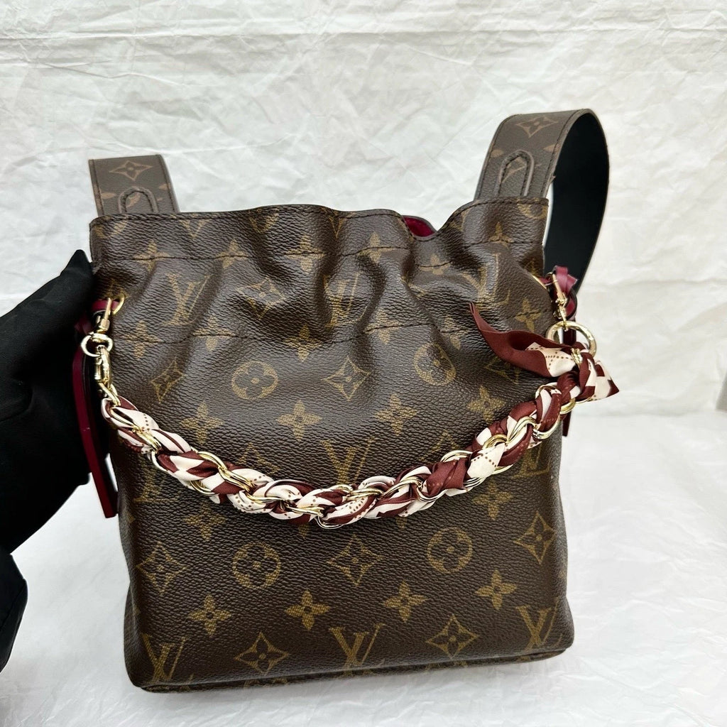 Louis Vuitton Monogram Canvas Drawstring Bucket Bag For Women