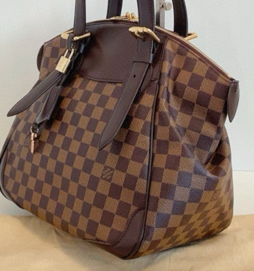 Louis Vuitton Verona MM Shoulder Bag Brown Gold Used Women Classic Designer