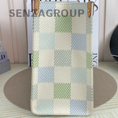 Louis Vuitton Colorful Damier Onthego MM Tote Bag Women Fashion