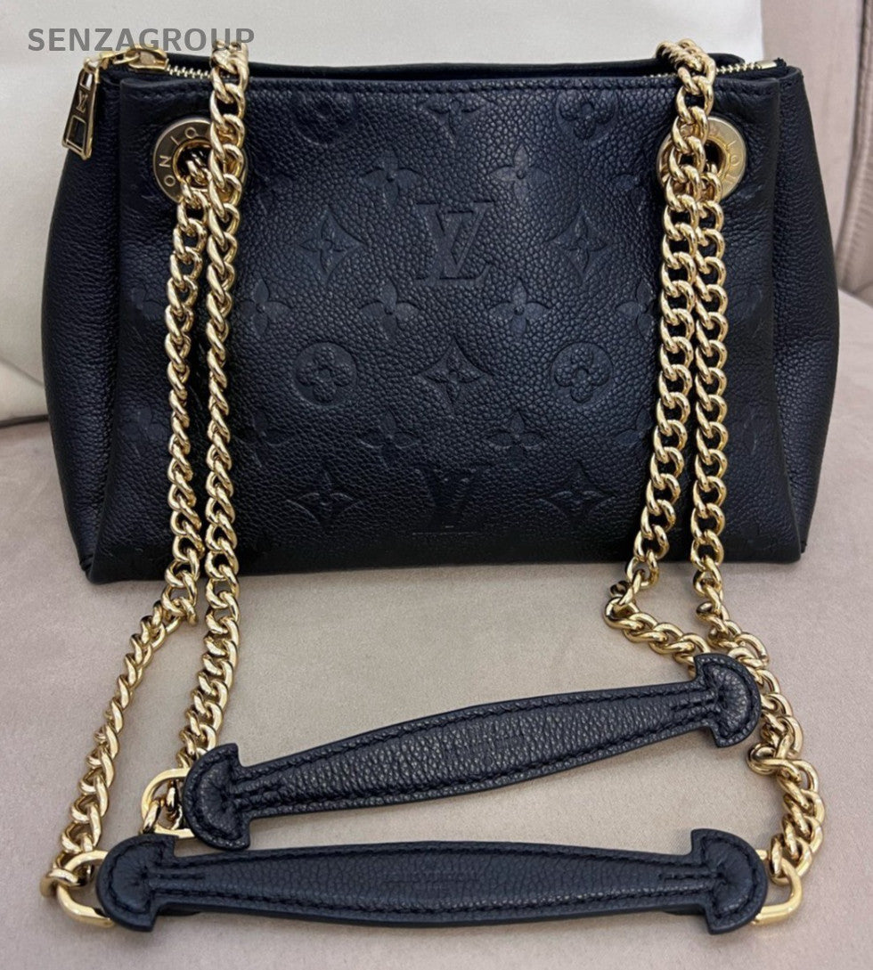 Louis Vuitton Surene bb Monogram Empreinte Chain Shoulder bag Women Black Gold
