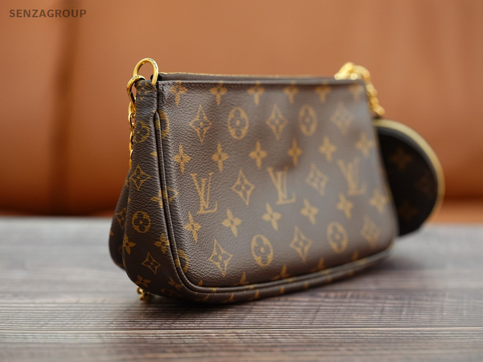 Louis Vuitton Multi Pochette Accessoires Shoulder Bag Canvas Brown Women M44813