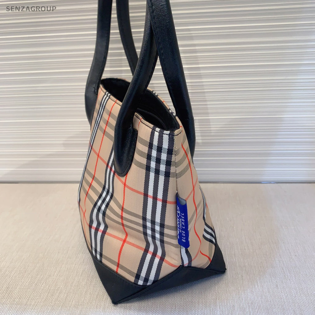 Burberry tote PM War Horse Check Pattern Top Handlebag Women