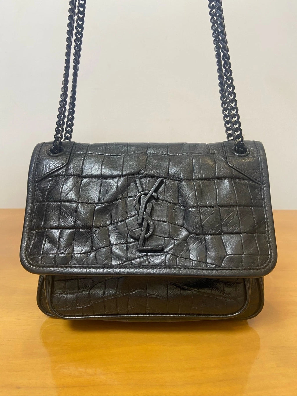 YSL Black Niki Small Shoulder Bag For Women