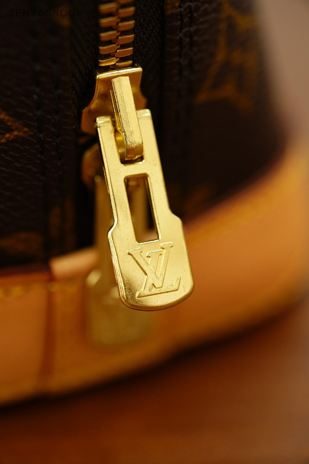 Louis Vuitton Alma bb Monogram Top Handle 2way Shoulder Handbag Women Brown