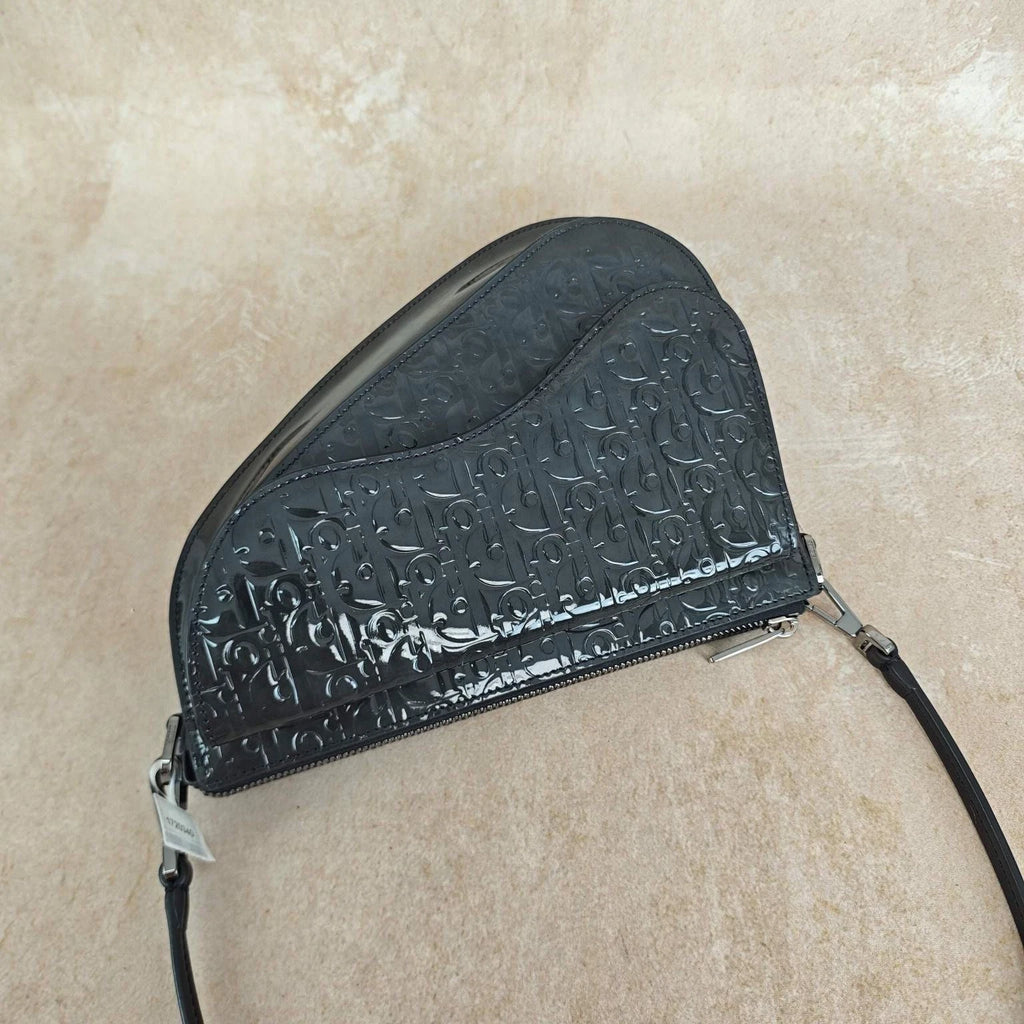 Dior Saddle Black Shoulder Bag Crossbody Excellent