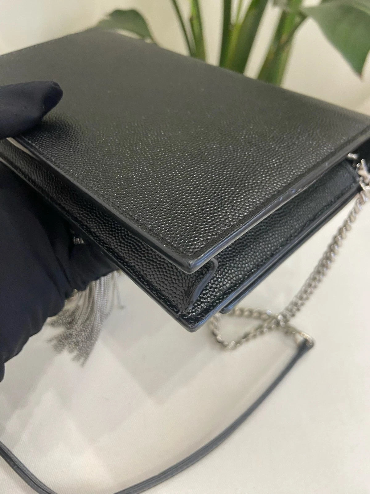 YSL Black Small Kate Tassel Chain Shoulder Bag For Women
