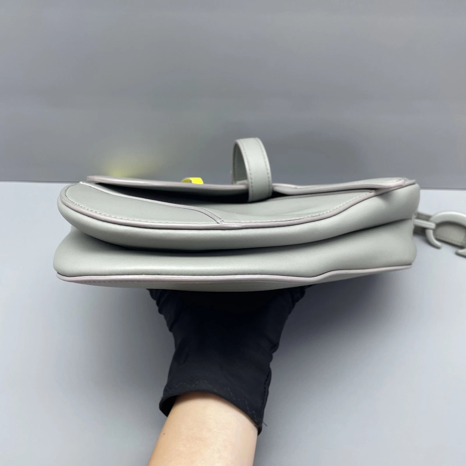 Dior Saddle Gray Shoulder Bag Excellent