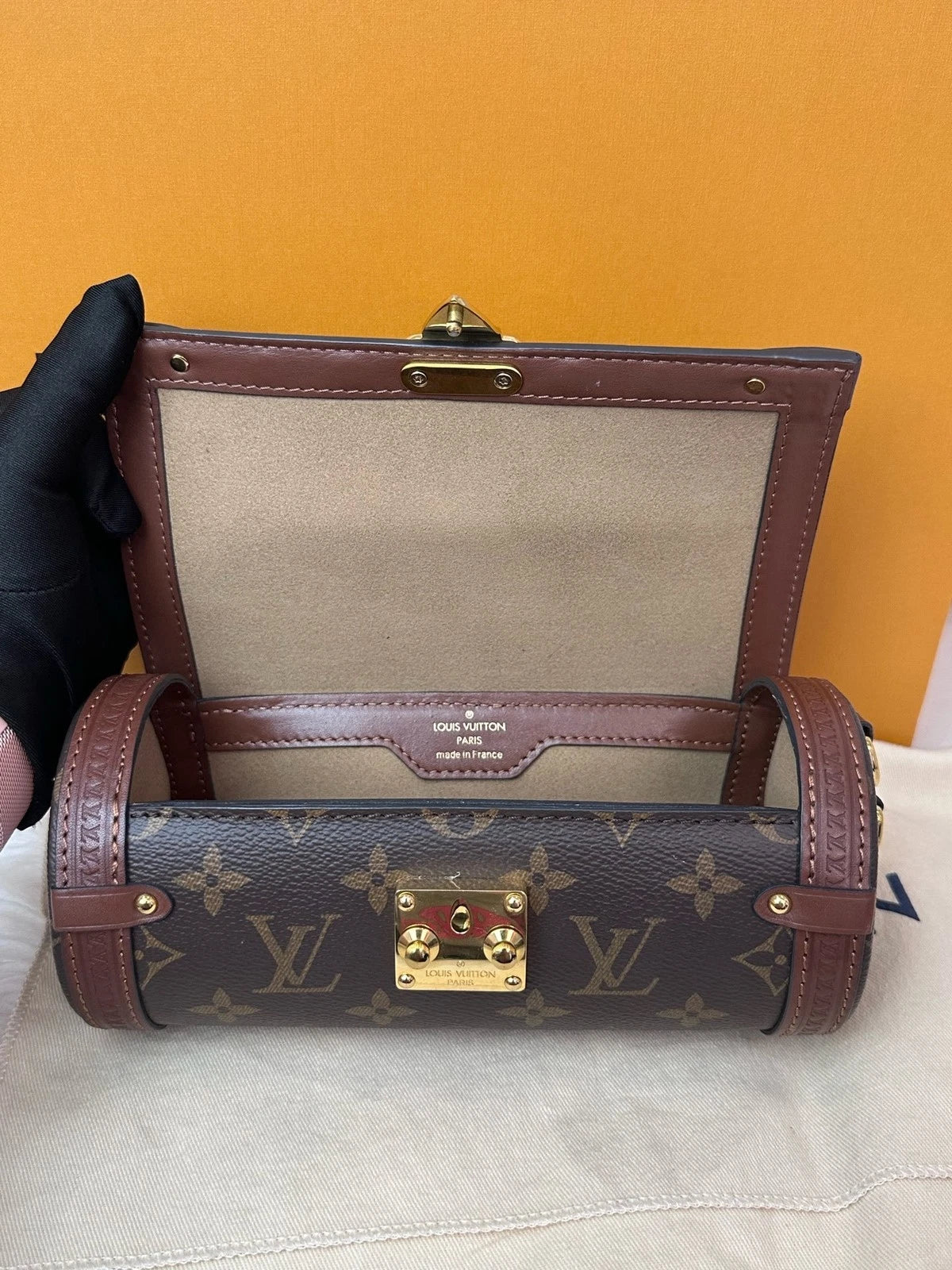 Louis Vuitton Papillon Cylinder Canvas Shoulder Crossbody For Women