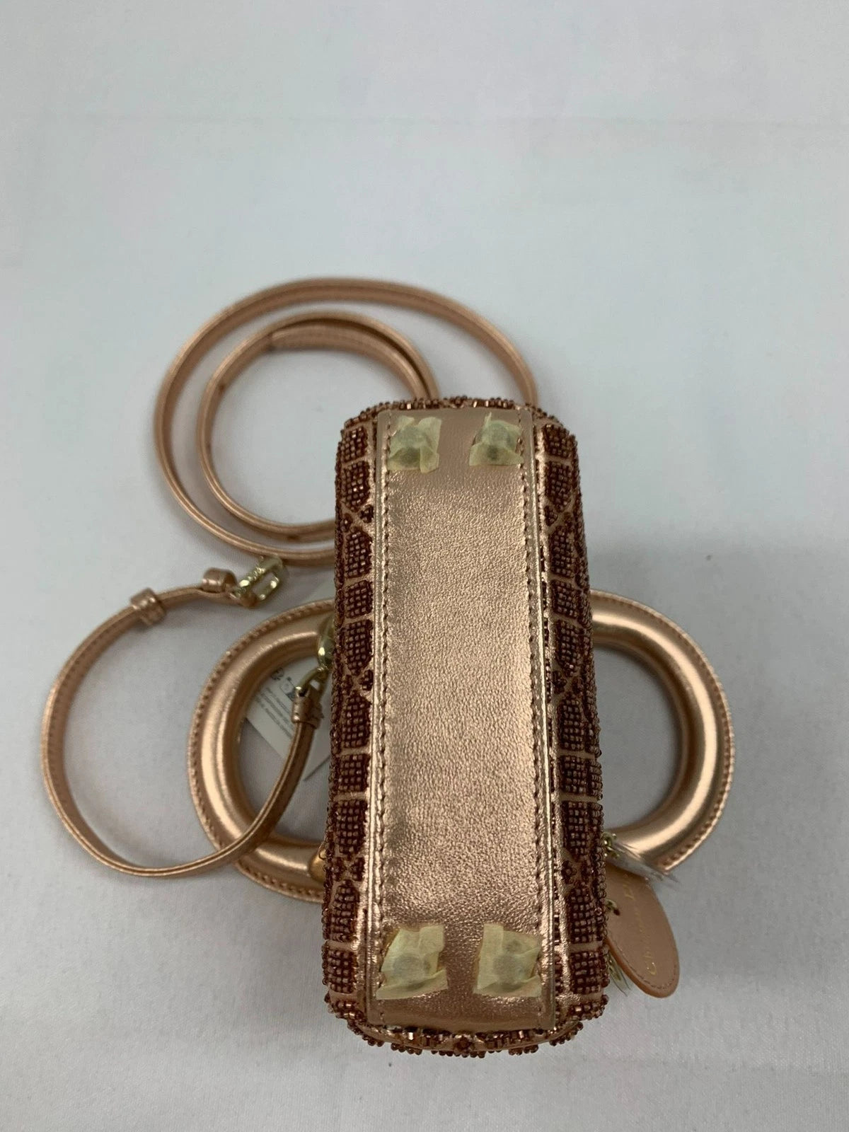Dior Super Mini LADY DIOR Leather Shoulder Bag For Women