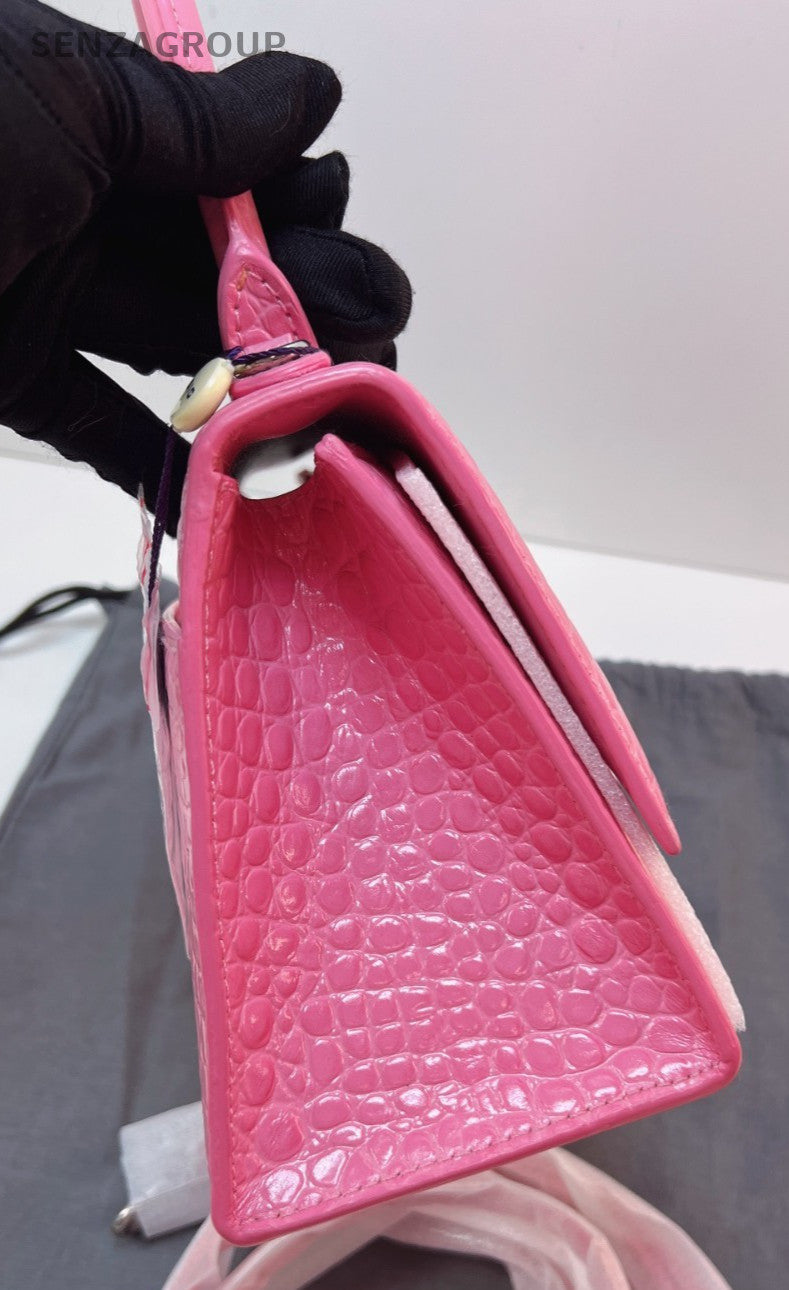 Balenciaga Hourglass XS Top Handle 2way Shoulder bag Pink Women Brand NEW