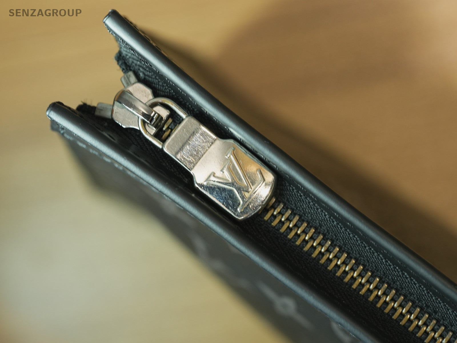 Louis Vuitton Black Monogram Clutch Handbag