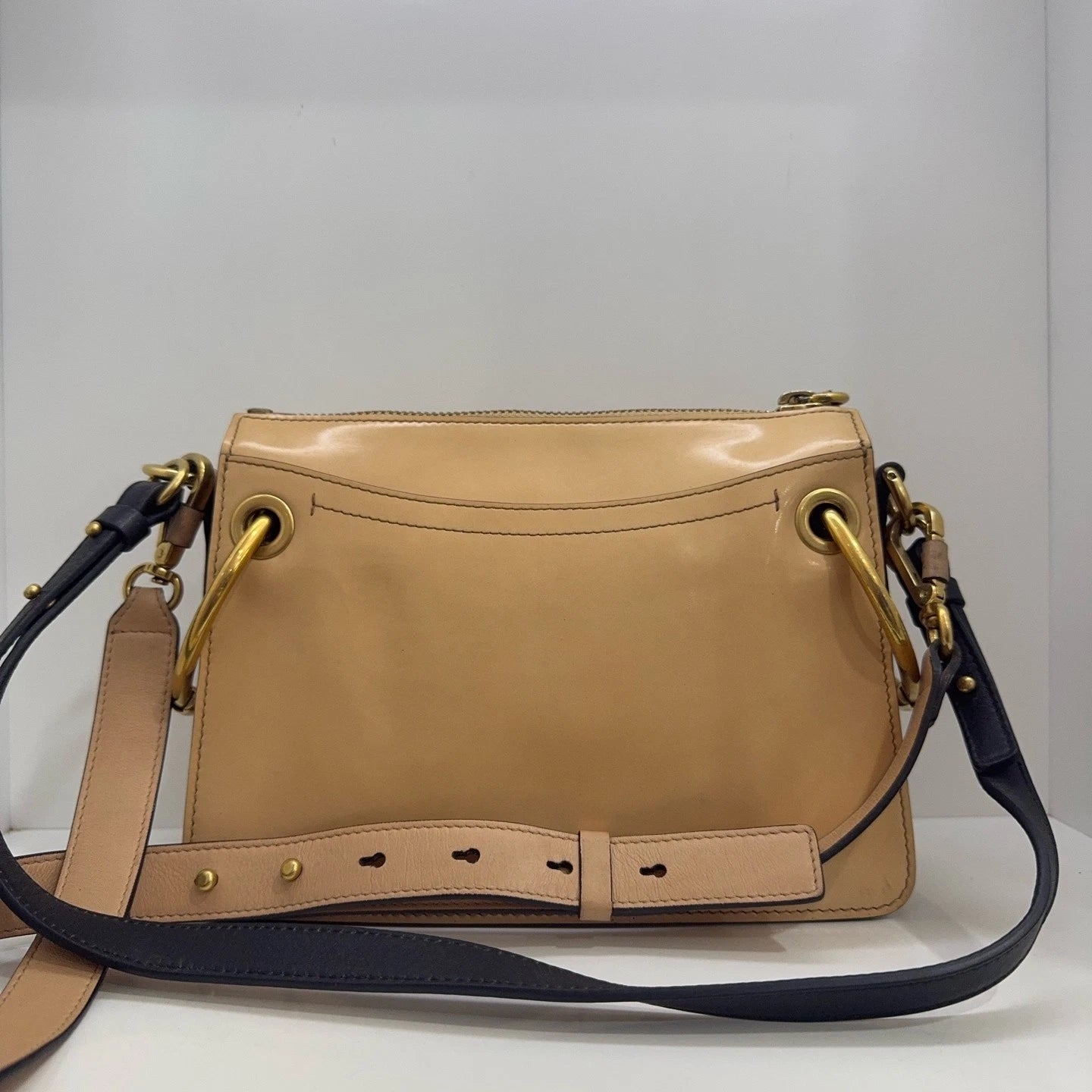 Chloe Double Ring Zipper Shoulder Crossbody Underarm Bag For Women