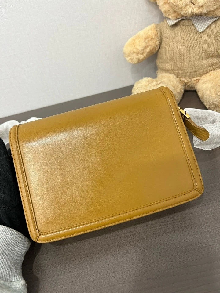 YSL Medium Yellow Tofu Shoulder Bag For Women