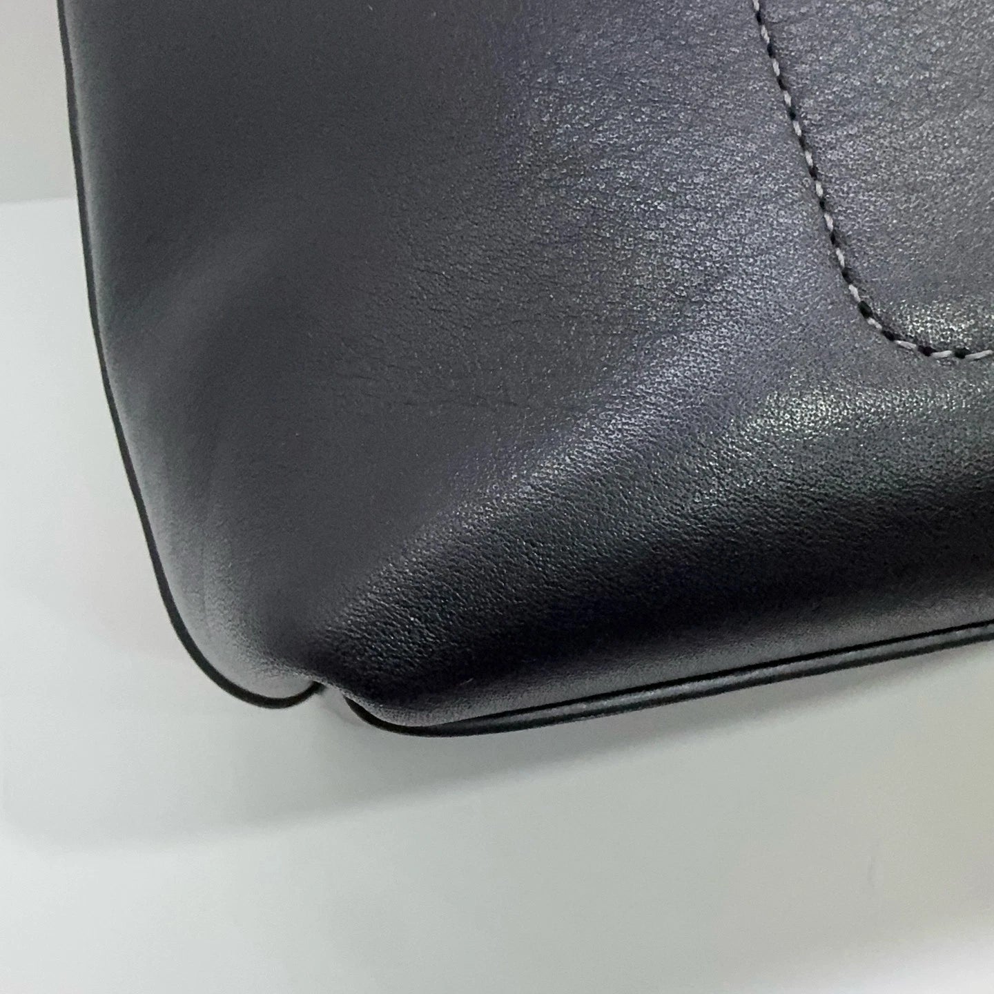 Coach Leather Brooklyn 28 Logo Hobo Shoulder Handbag For Women Black
