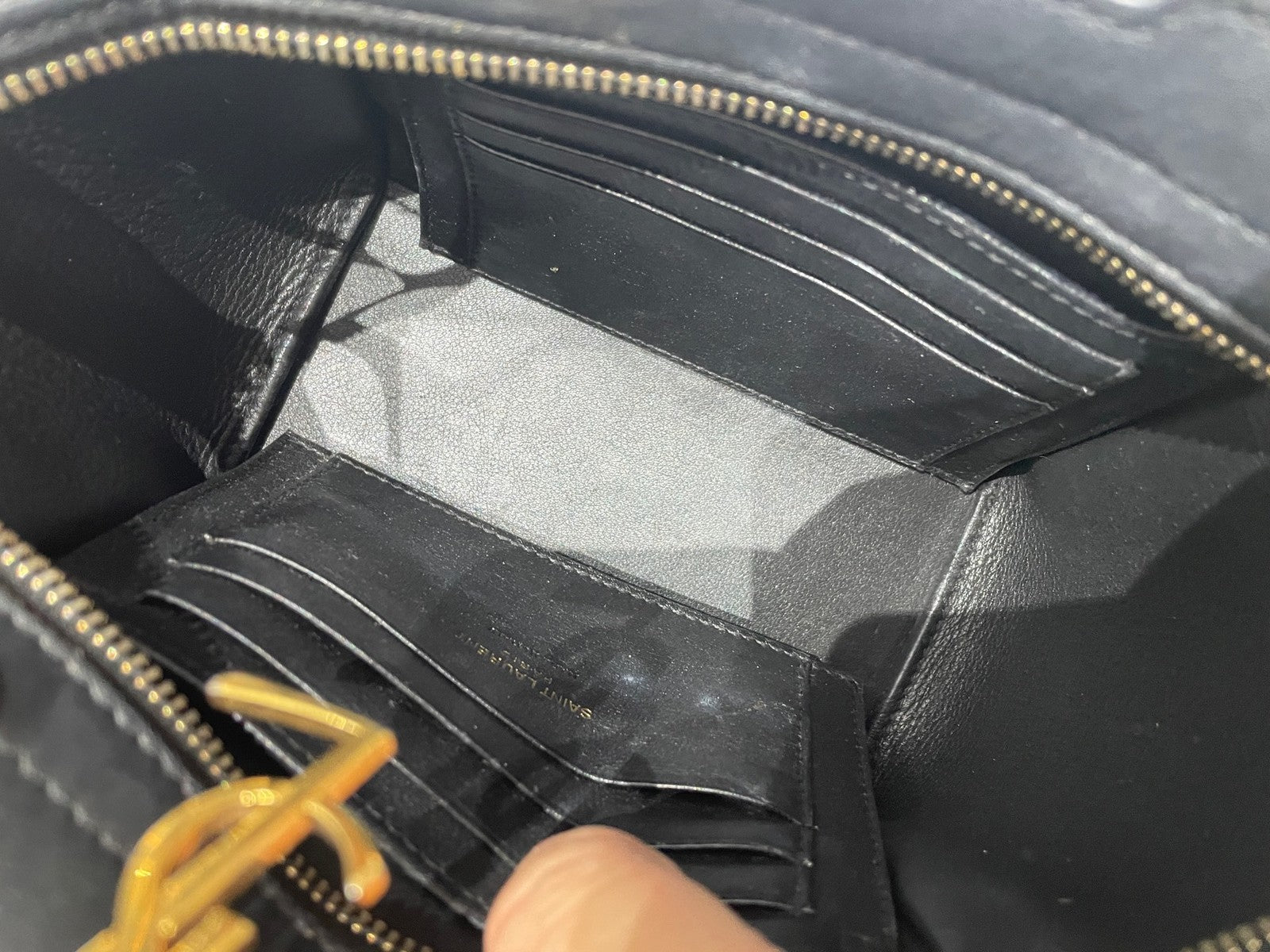 Saint Laurent Mini Lou Camera Bag Black Gold - Classic & Chic