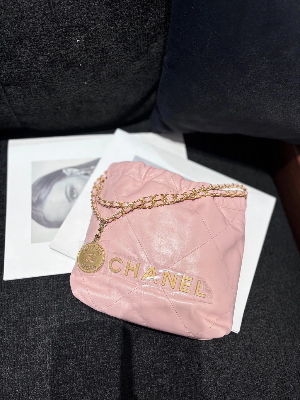 CHANEL 22Bag Mini Pink Shoulder Bag For Women