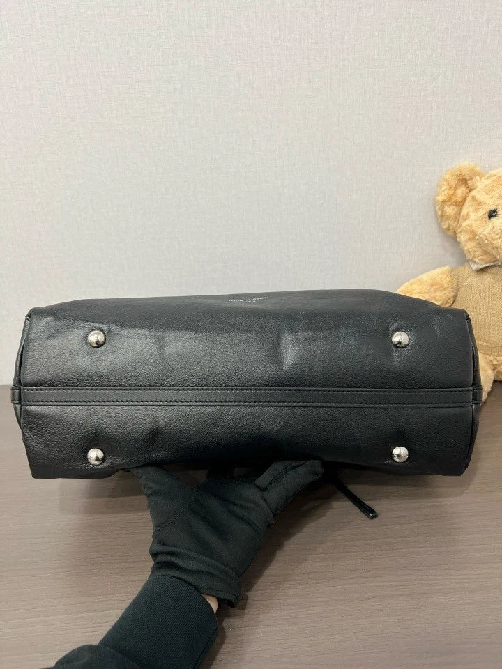 Louis Vuitton Large Black Carry All Tote Bag For Women