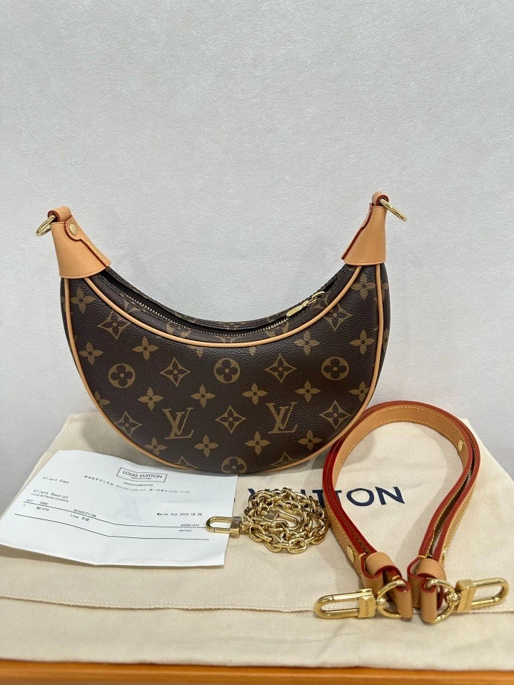 Louis Vuitton Loop Monogram Canvas Shoulder Bag Excellent