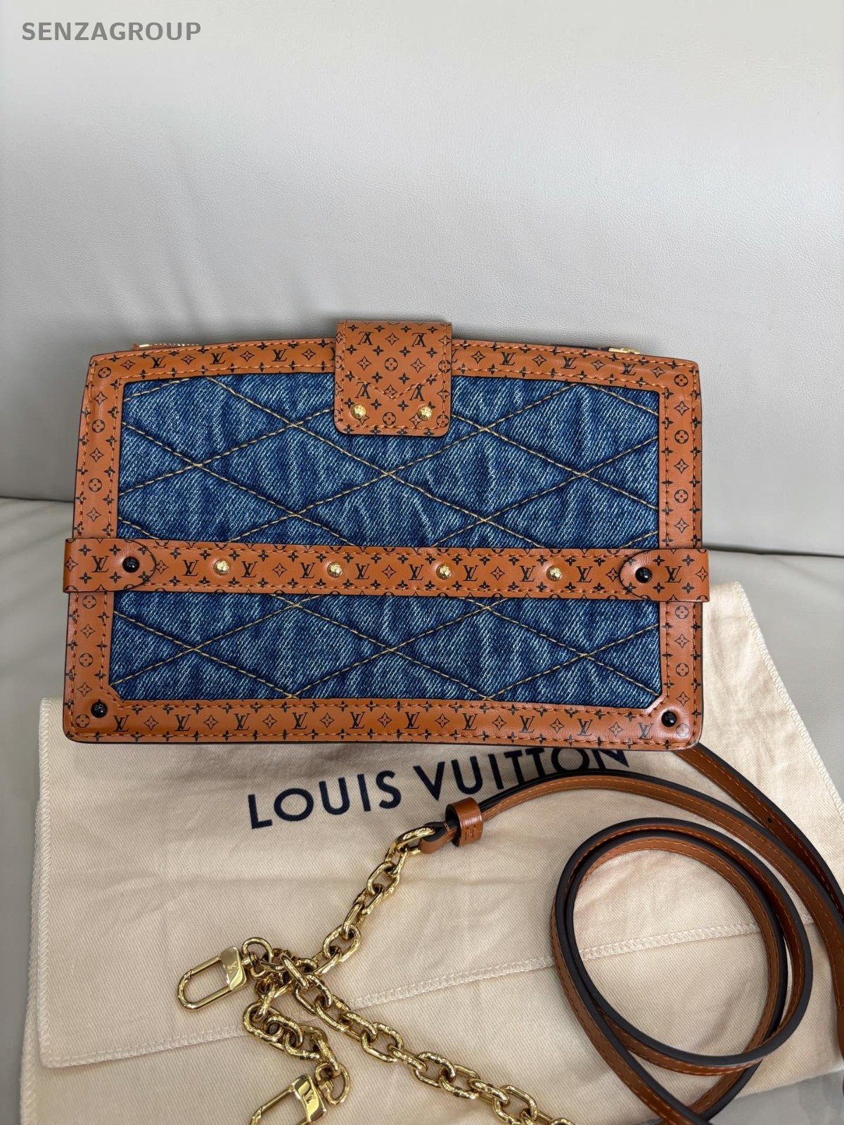 Louis Vuitton Trunk Clutch Limited Edition Chain Shoulder bag Crossbody Women