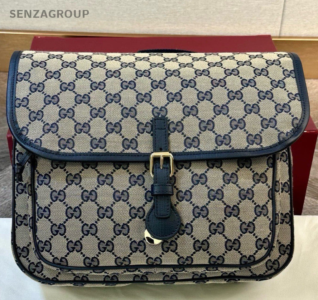 Gucci Ophidia 2Way Shoulder Bag Crossbody Blue Gold Unisex Adults Classic