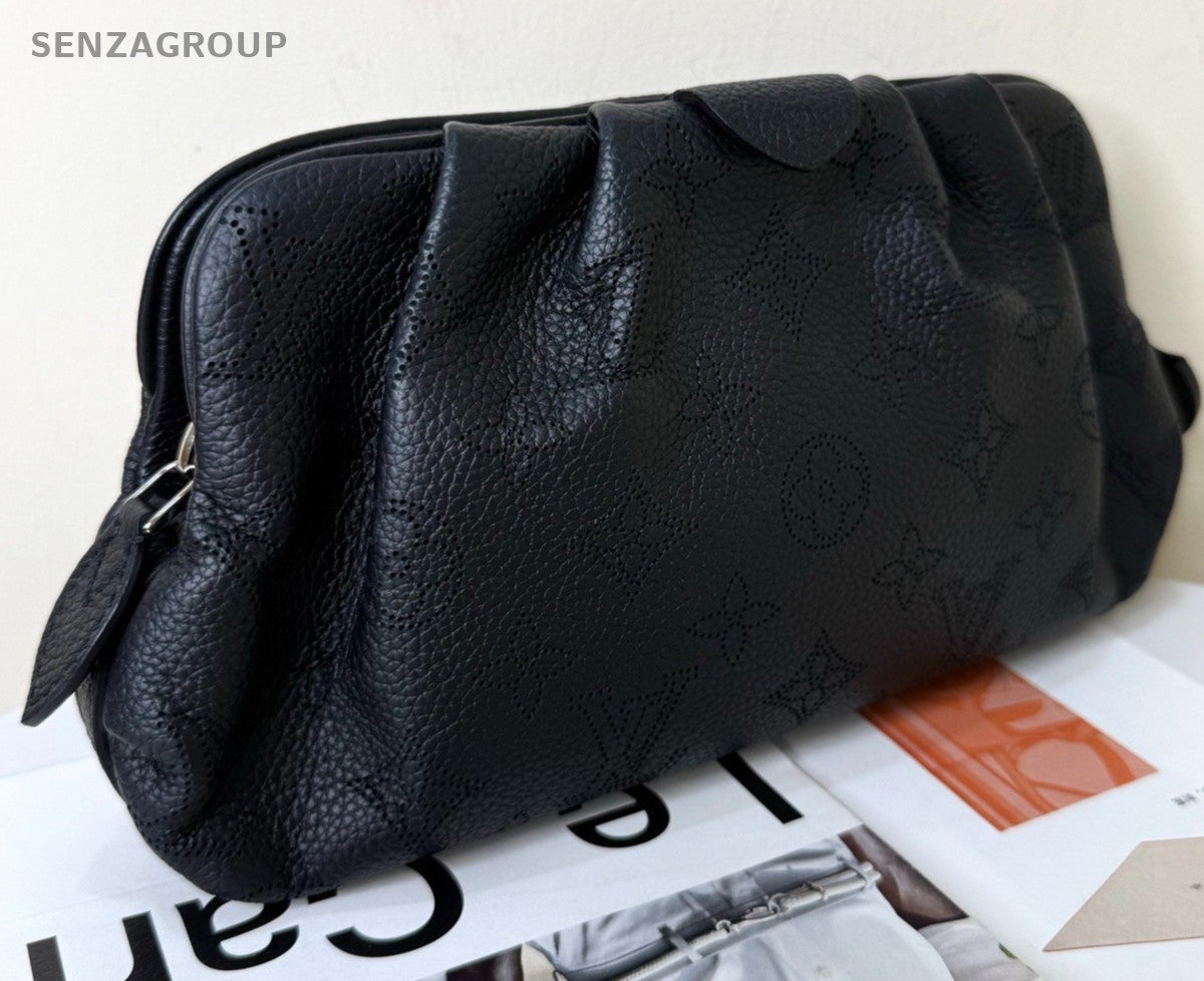 Louis Vuitton Scala Vintage Shoulder Bag Crossbody Black Silver Women Classic