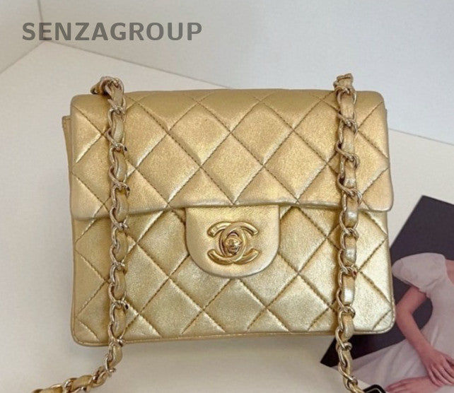 Chanel Classic Flap Chain Shoulder Bag Crossbody Gold Women Fashion Designer