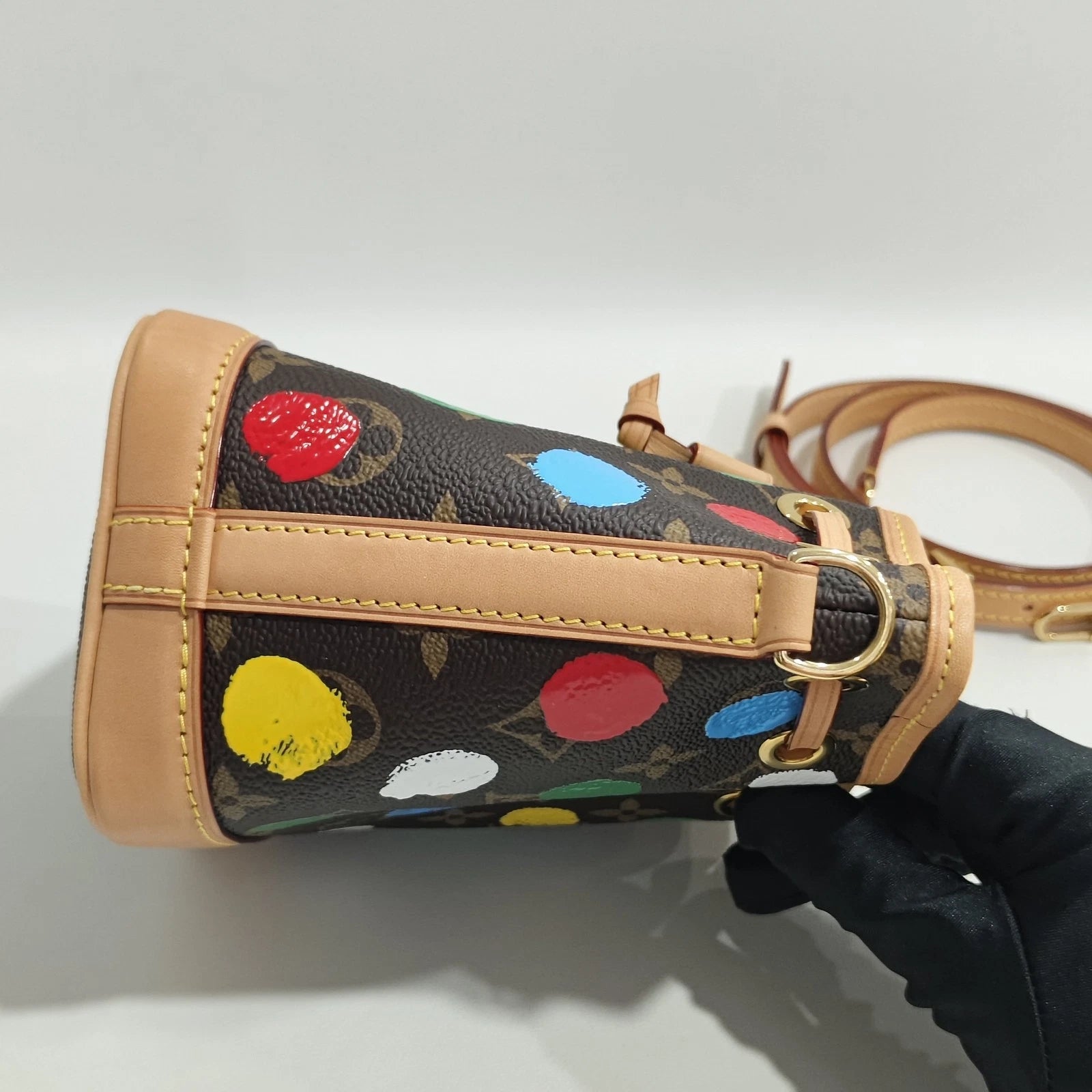 Louis Vuitton x Yayoi Kusama Polka Dot Nano Bucket Bag For Women