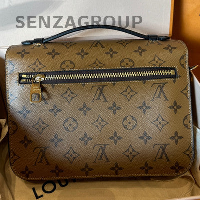 Louis Vuitton Monogram Canvas Messenger Bag in Caramel with Gold Hardware