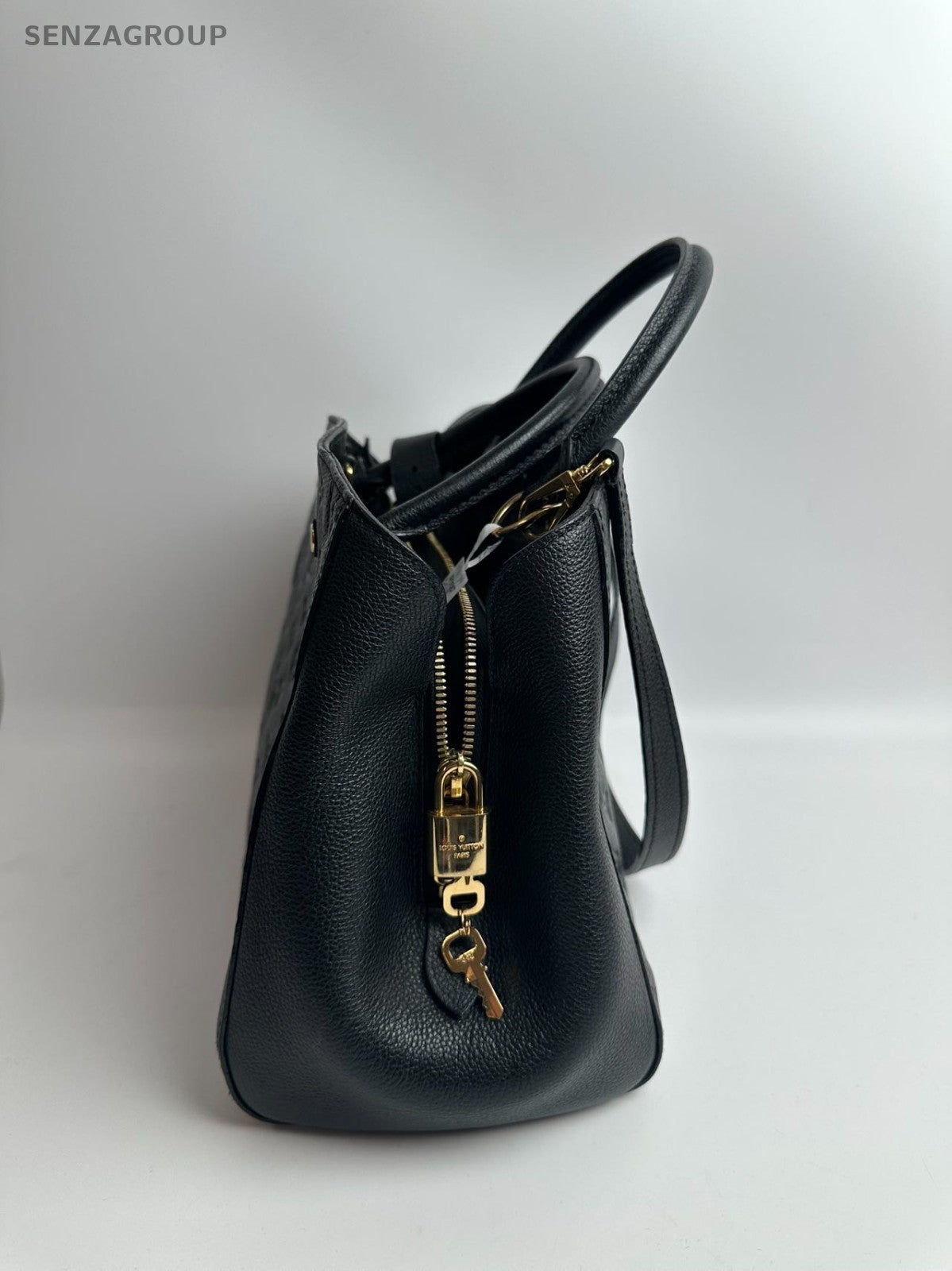 SJ0001  Louis Vuitton leather Tote Bags Montaigne MM Bag (Z)