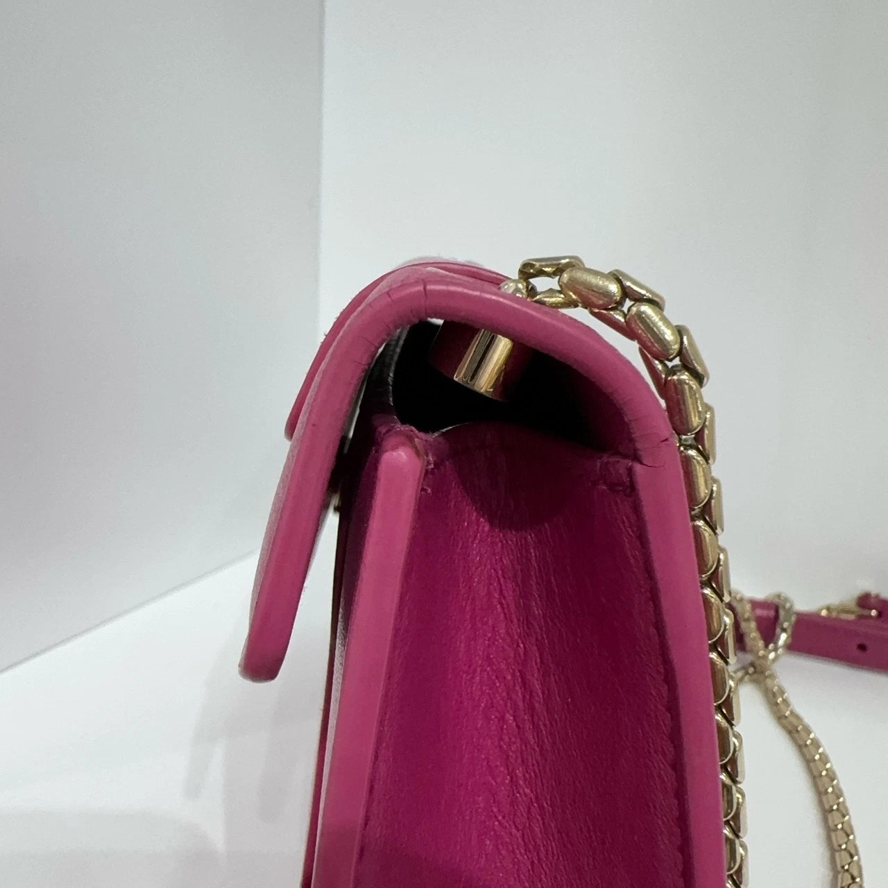 Bvlgari Rose Pink Chain Shoulder Crossbody Bag For Women